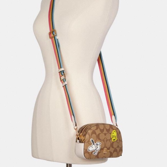 Coach X Peanuts Mini Satchel With Varsity Patches - Picture 2 of 13